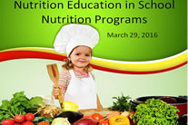 Nutrition in schools training.