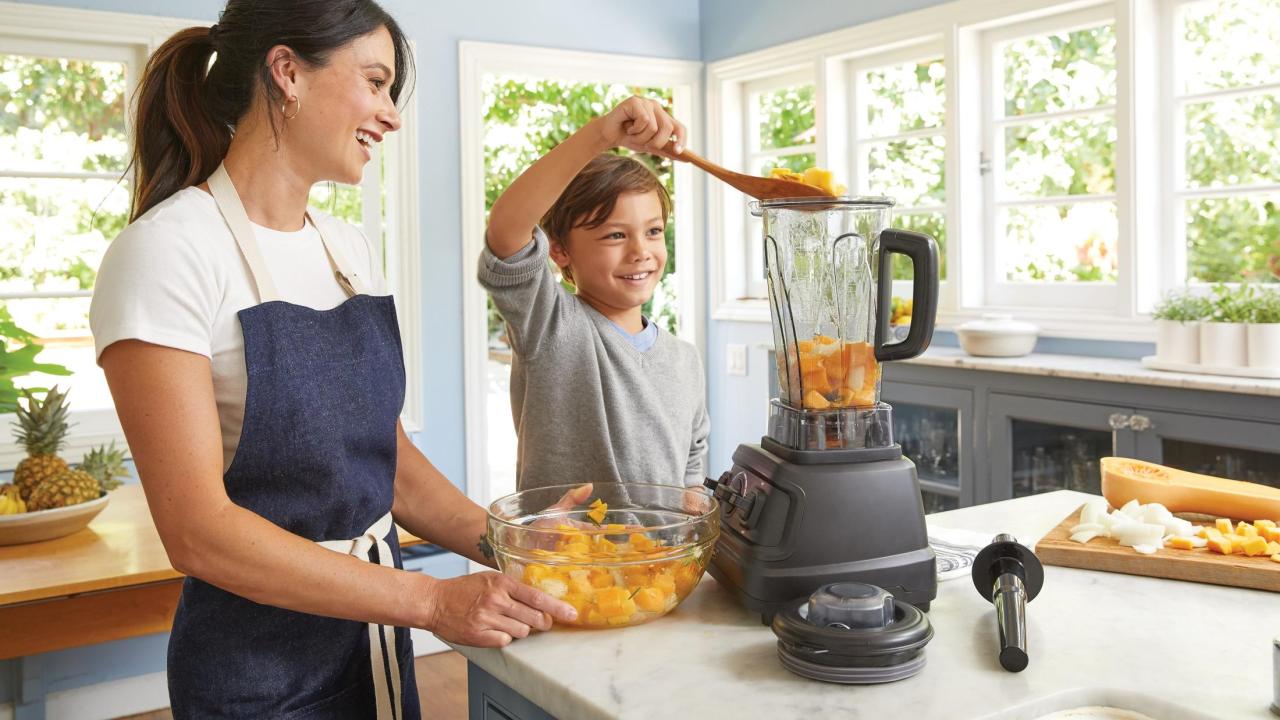 family cooking together