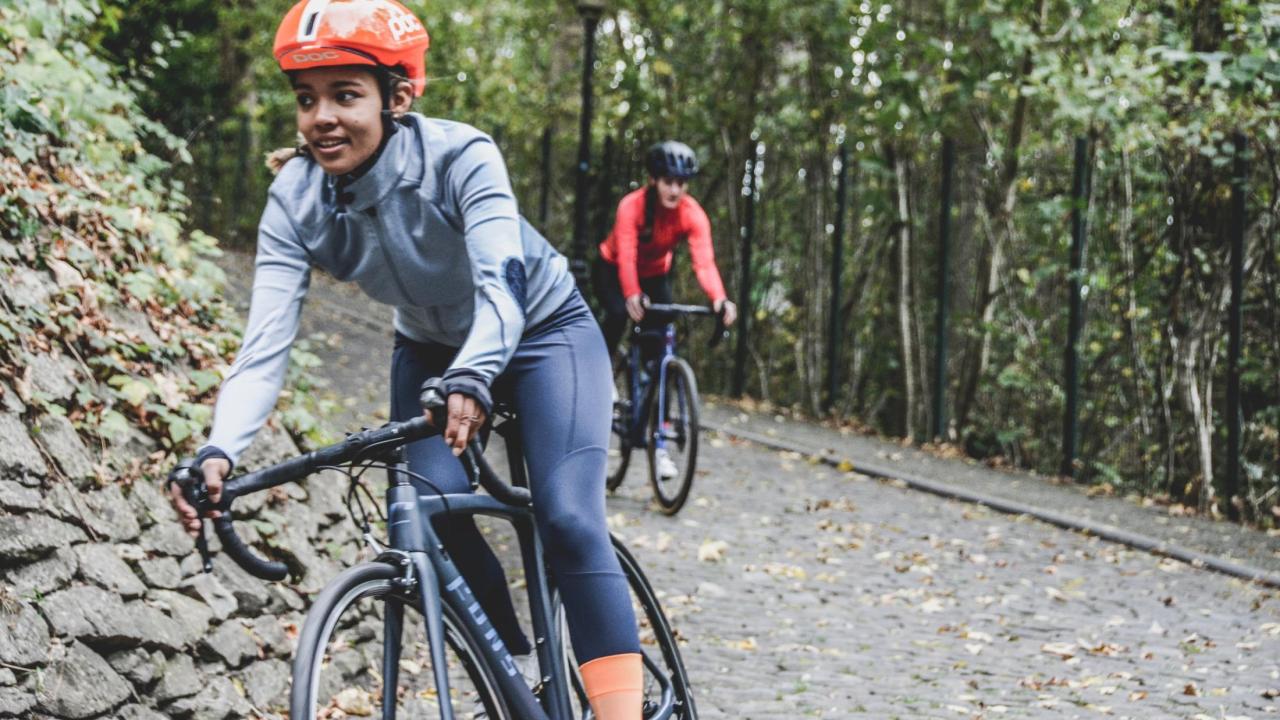 women riding bikes